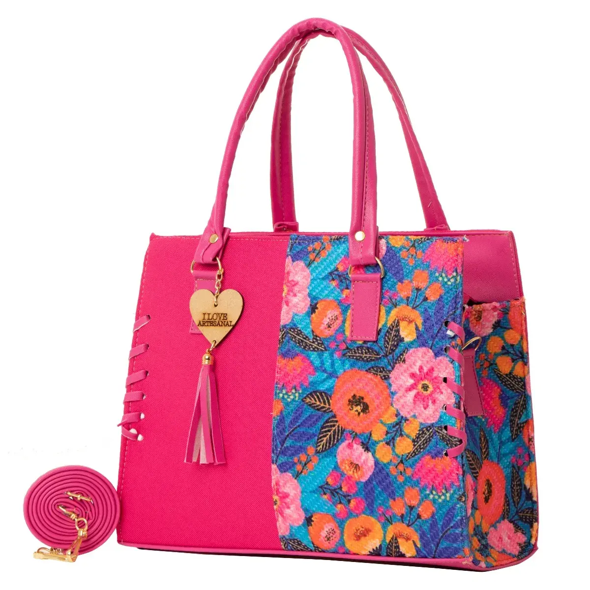 Bolsa Artesanal Mexicana de Yute Estrella - Imagen 5