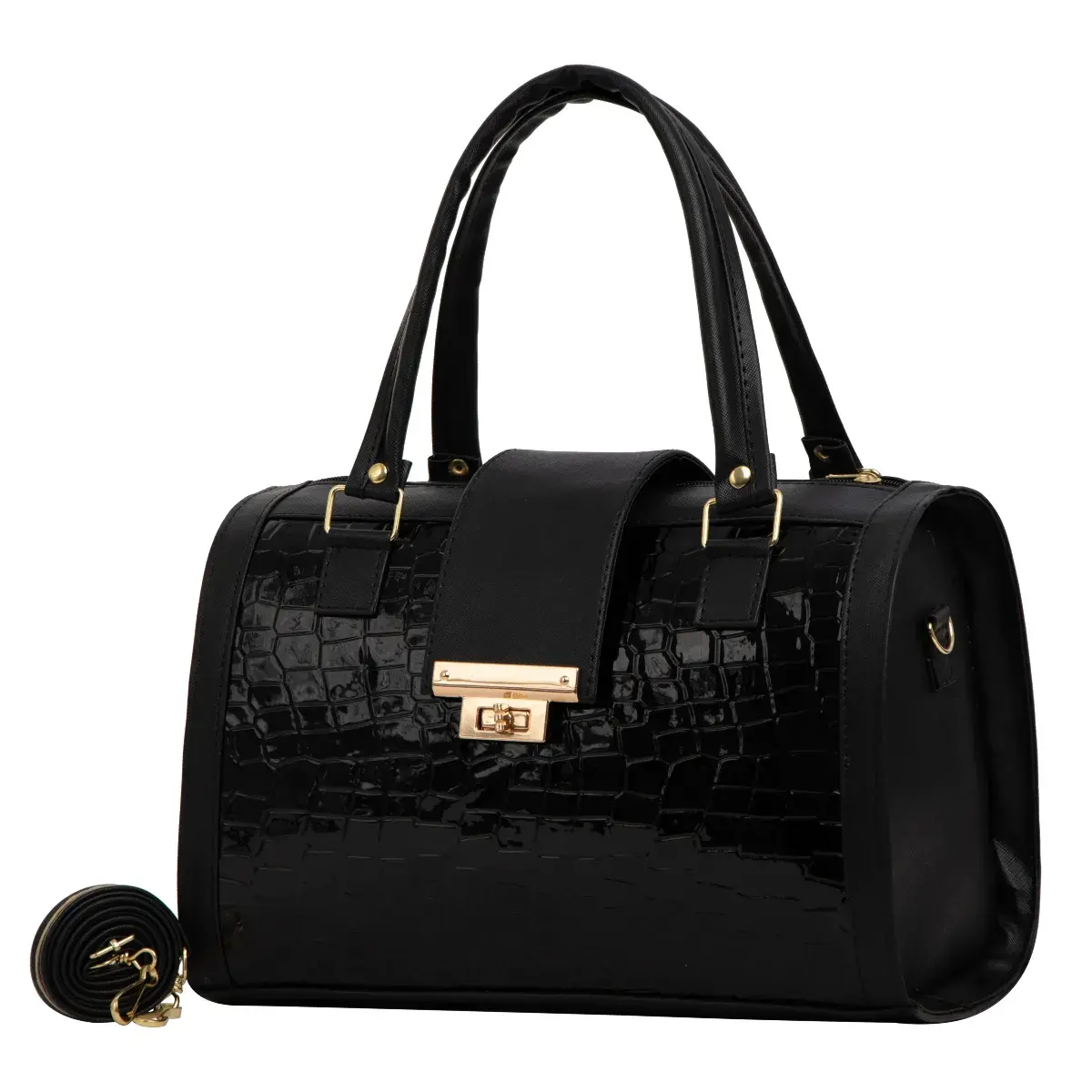 Bolsa Fashions Charol Croco Julia - Imagen 7
